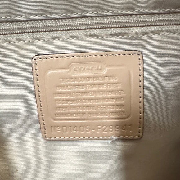 Coach Beige Shoulder Bag - Picture 3 of 4